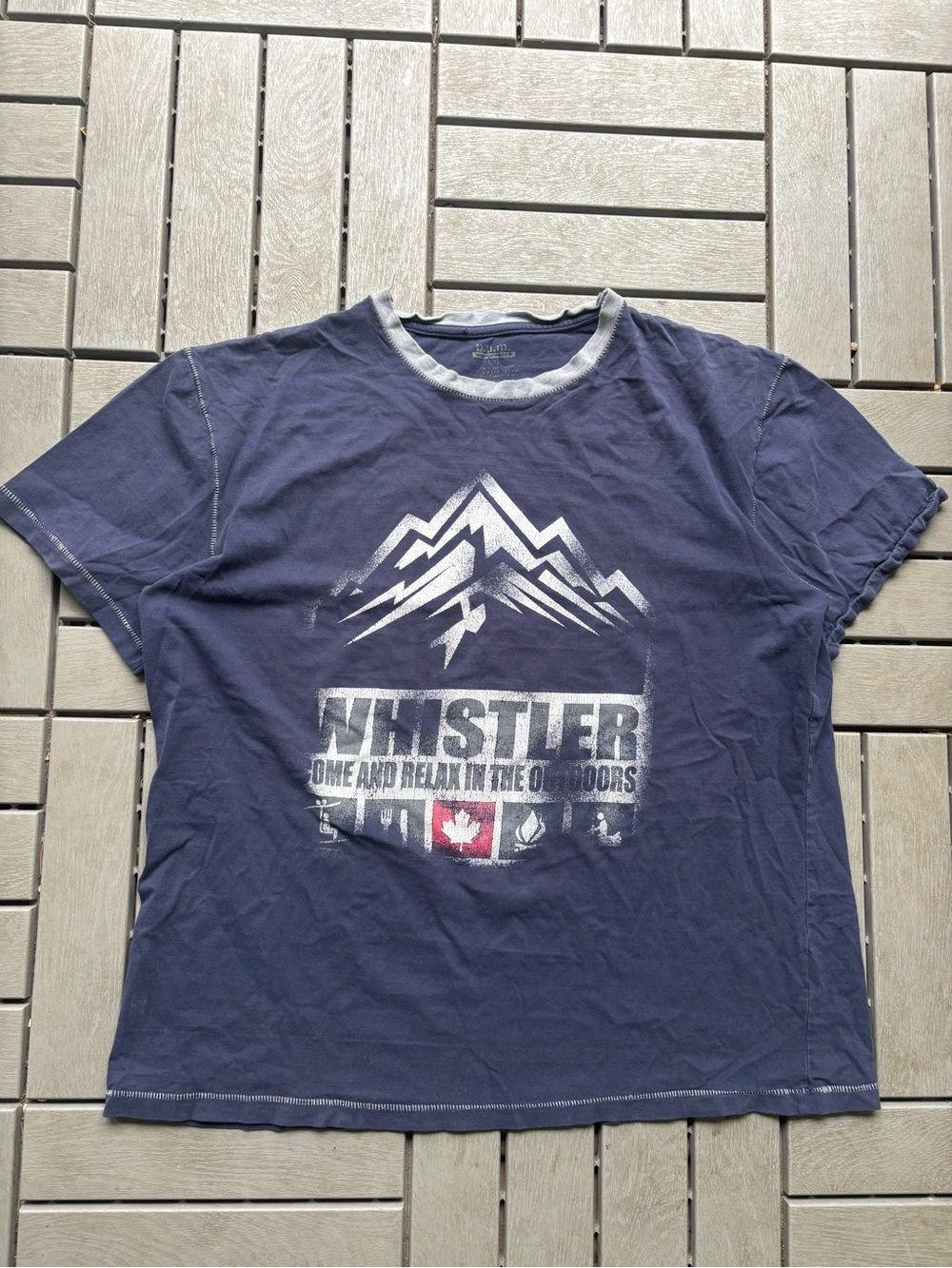 Whistler Mountain T shirt Navy BUM